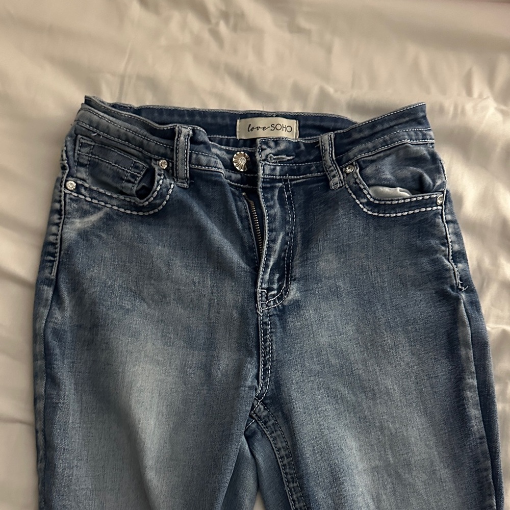 Women's Boot Cut Jeans - Classic Blue